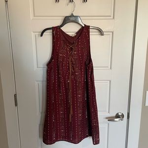 Tribal style dress, designer: Entro size small, great condition